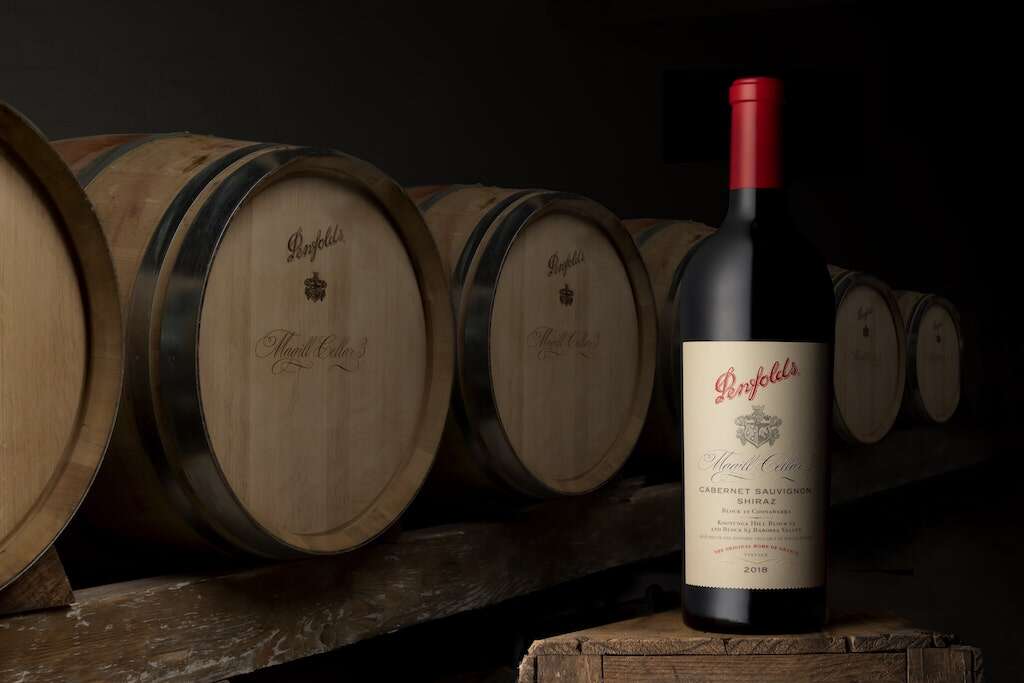 Penfolds wine with casks